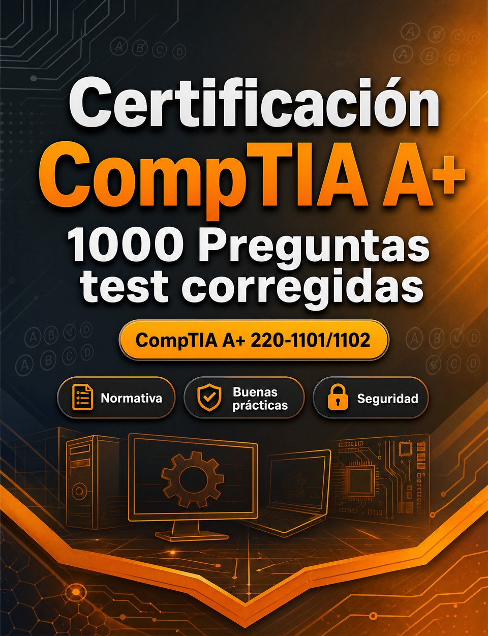 Certificación CompTIA A+ 2026-2027 : 1000 Preguntas test corregidas Certificación CompTIA A+ 2026-2027 : 1000 Preguntas test corregidas — Preparación certificación: test Normativa, Buenas prácticas, Seguridad, Simulación test, Repaso específico con preguntas comentadas