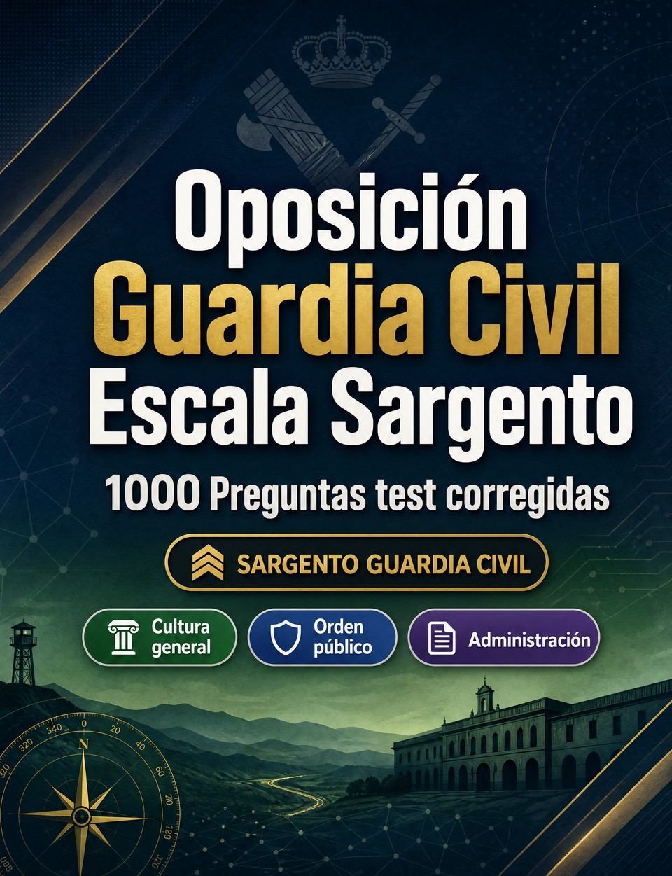 Oposición Guardia Civil Escala Sargento 2026-2027 : 1000 Preguntas test corregidas Oposición Guardia Civil Escala Sargento 2026-2027 : 1000 Preguntas test corregidas — Preparación oposición: test Seguridad, Administración, Ética, Informes, Procedimientos con preguntas comentadas