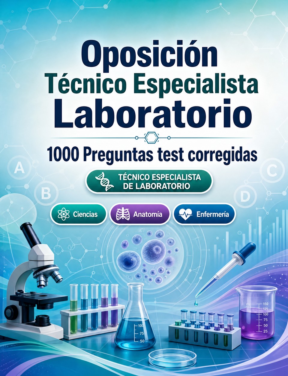 Oposición Técnico Especialista Laboratorio 2026-2027 : 1000 Preguntas test corregidas Oposición Técnico Especialista Laboratorio 2026-2027 : 1000 Preguntas test corregidas — Preparación oposición: test Ciencias, Anatomía, Enfermería, Psicología, Farmacología con preguntas comentadas